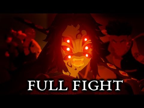 Kokushibo vs. Gyomei, Sanemi, Genya & Muichiro | FAN ANIMATION | FULL FIGHT