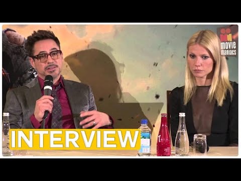 Iron Man 3 | meet the press Paris (2013) Robert Downey Jr. Gwyneth Paltrow