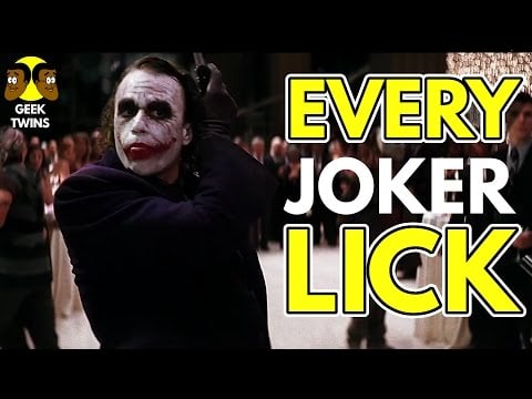 Every Joker Lick Ever | Supercut | Heath Ledger
