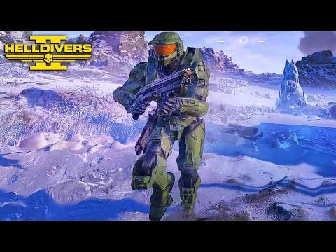 Master Chief Armor Mod Looks Dope in Helldivers 2