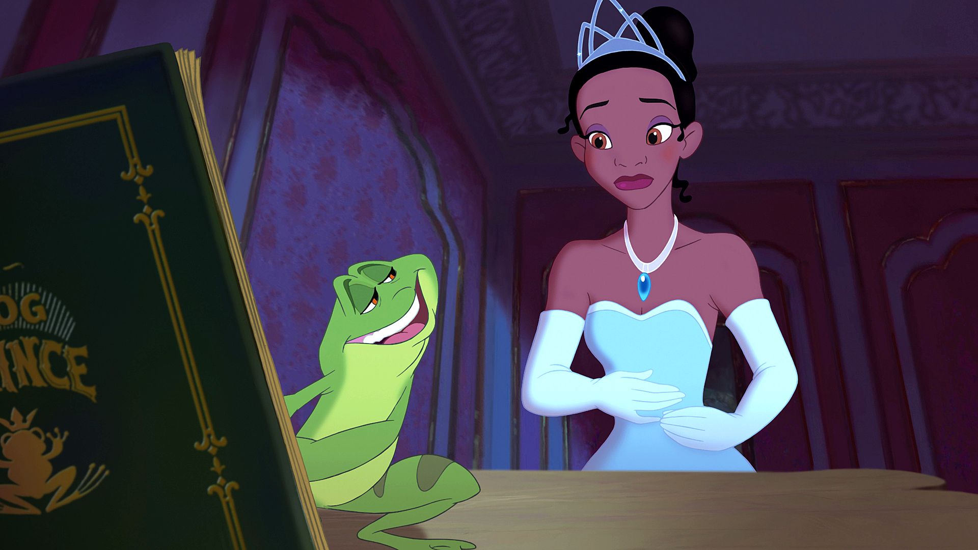 A still from animated The Princess and the Frog