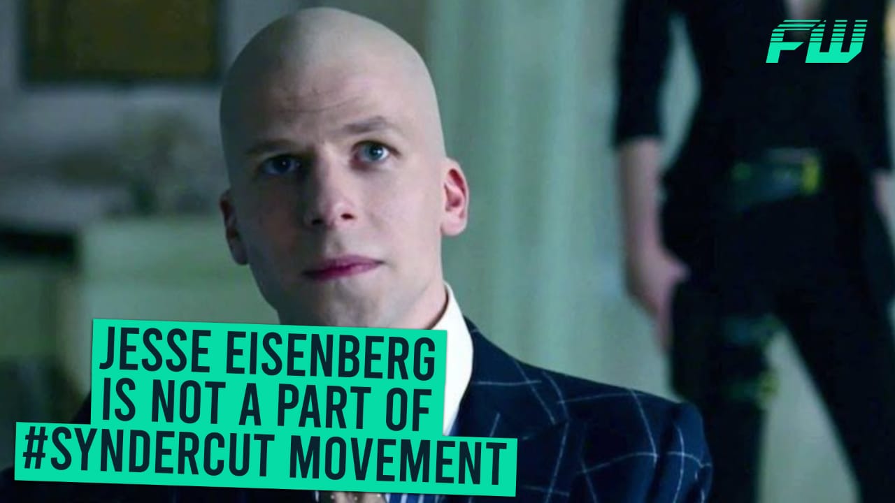 Jesse Eisenberg is not part of #Snyder Cut Movement