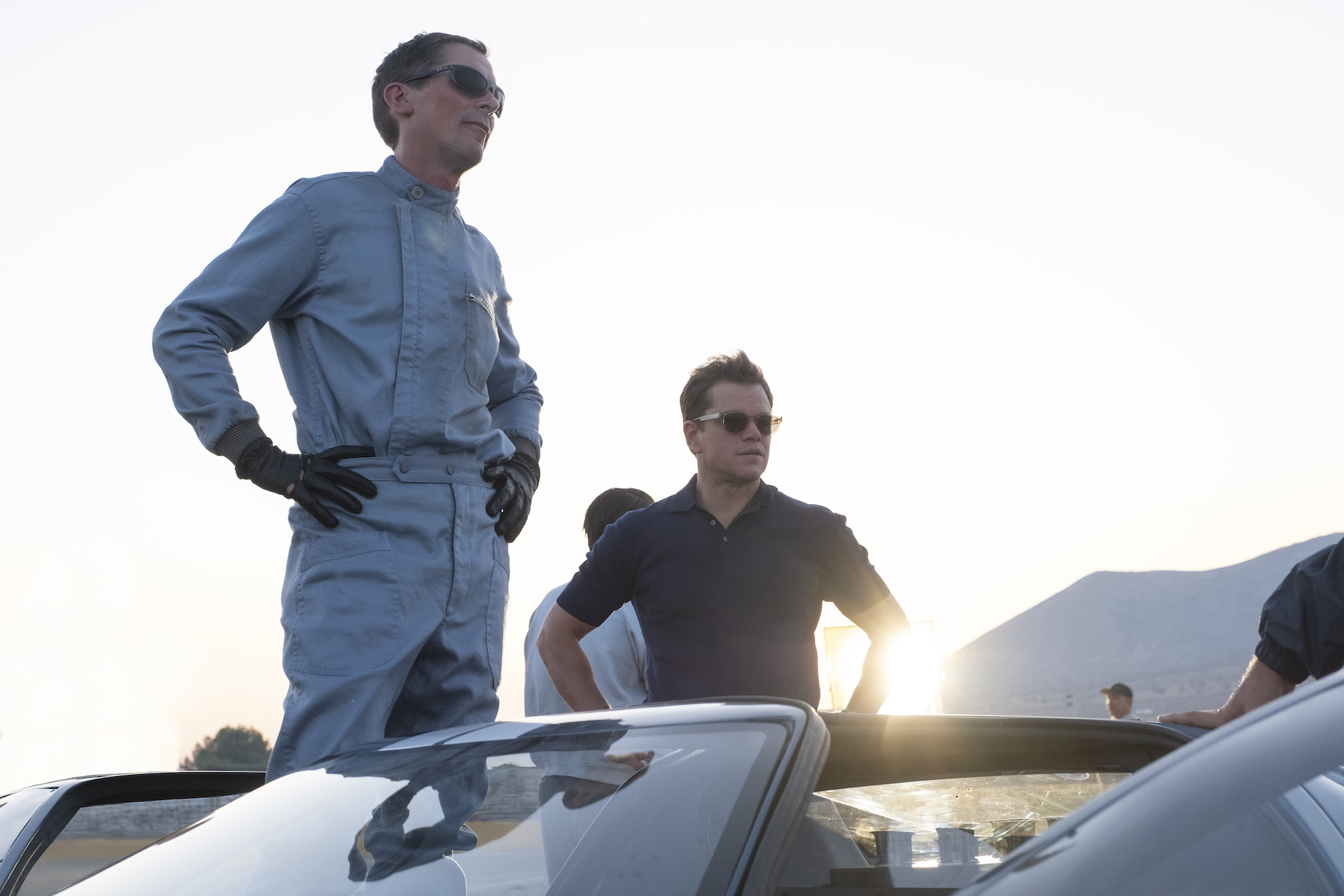 Christian Bale and Matt Damon in Ford v Ferrari.
