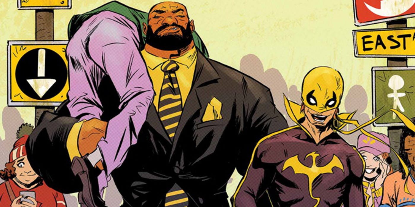 Iron Fist and Luke Cage, Heroes for Hire in Marvel Comics.