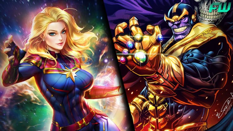 Thanos vs Iron Man Captain America Thor Avengers Endgame 8K Wallpaper 318