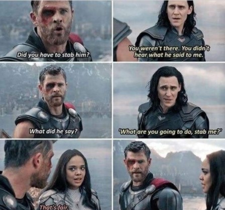 12 Hilarious Sibling Moments Between Thor And Loki Fandomwire