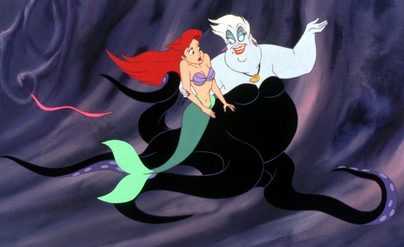 Ursula and Ariel in The Little Mermaid