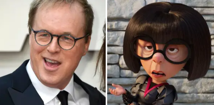 Brad Bird, being a man, voiced Edna Mode in The Incredibles. Mindblowing! 