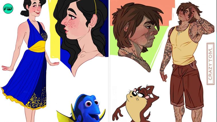 34 Human-ized Versions of Famous Cartoon Characters - FandomWire