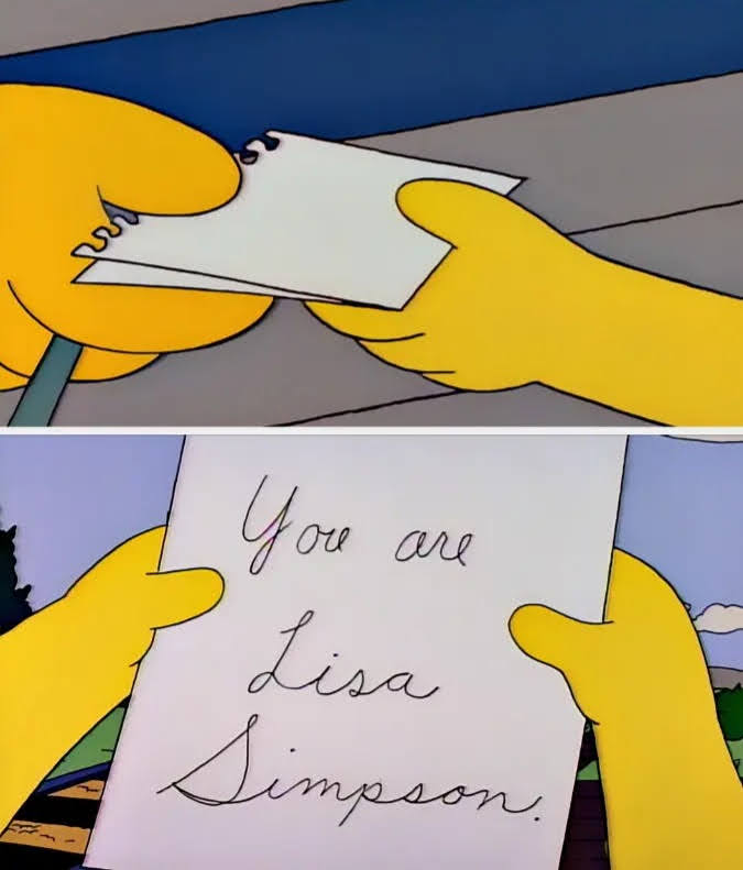 When Lisa on The Simpsons got a substitute teacher who really understood her