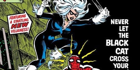 Black Cat attackes in first Spider Man appearance in issue 194