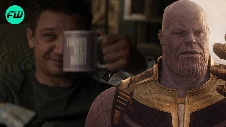 Clint Bartons Thanos Was Right Mug In Hawkeye Is Sending Twitter Into A Frenzy