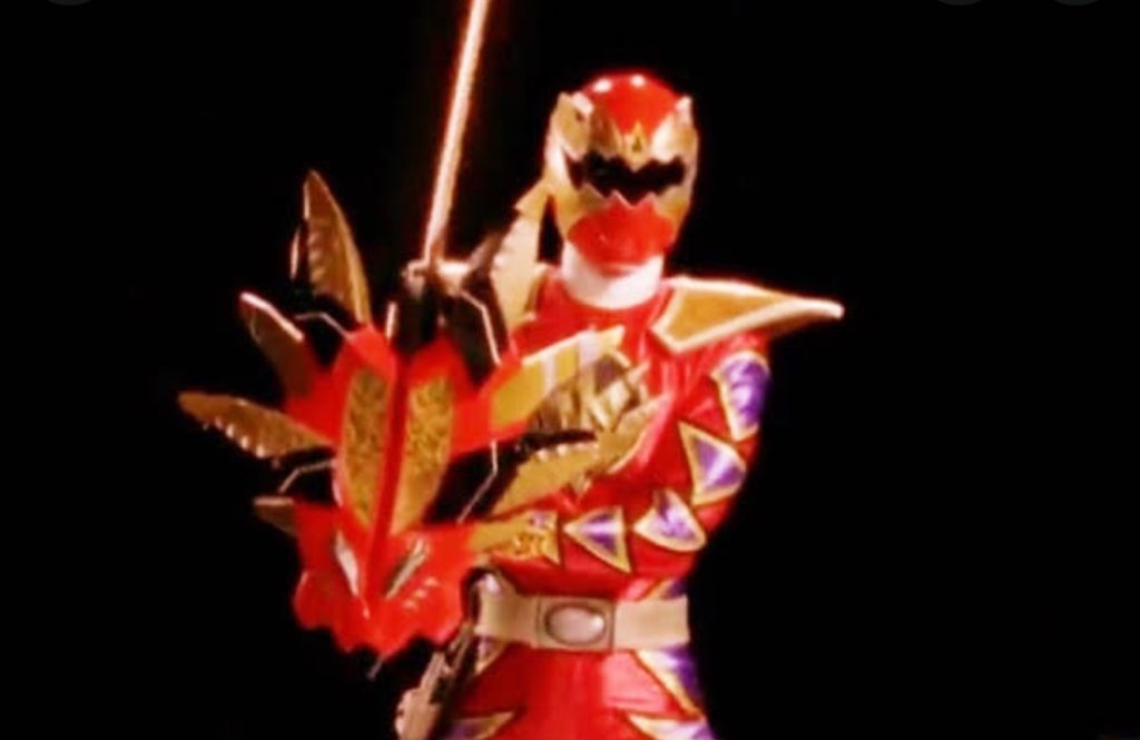 Shield of Triumph in Power Rangers Dino Thunder (2004) A Ranger who is fully tuned in with their Dino Energy is the only one who can command the powers of the Shield of Triumph and morph into the Triassic Ranger. The Shield is the most important thing to control the Mezodon Rover Zord. A blade on the Shield is also there to add extra safety. 