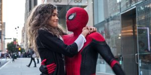 Zendaya as MJ and Tom Holland as Spider-Man in "No Way Home."
