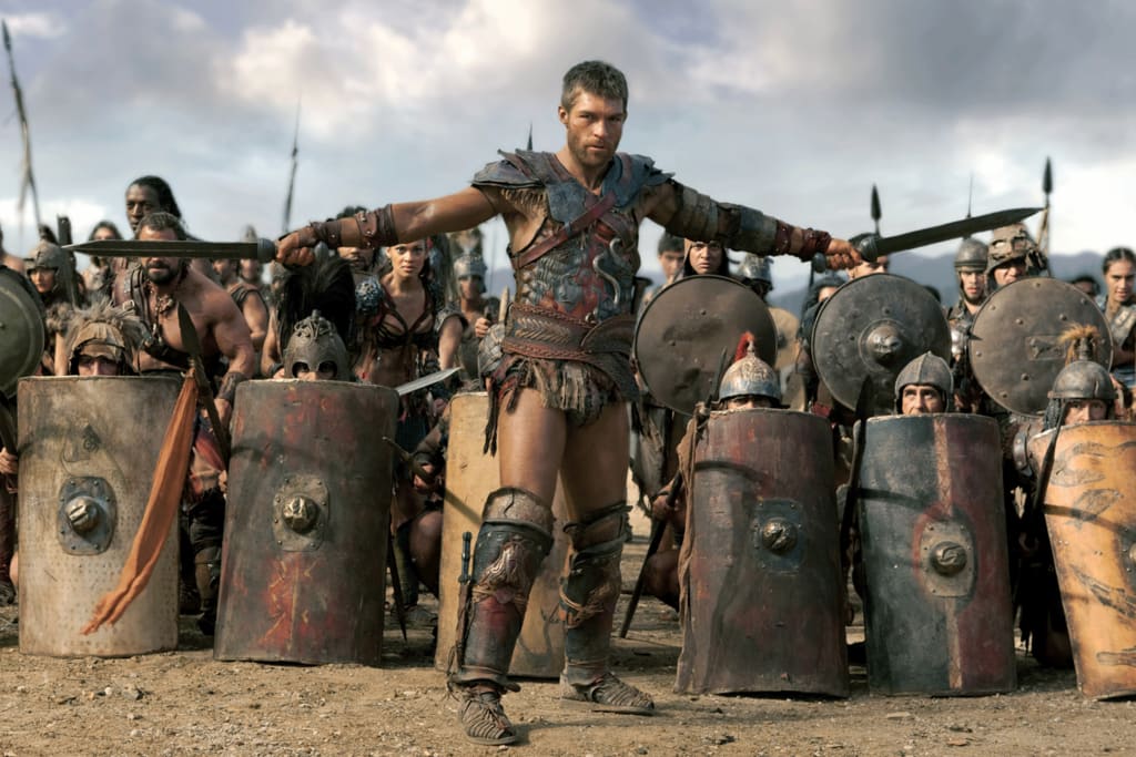 Spartacus leading slaves