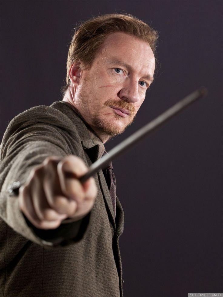 Remus Lupin scarred in the Deathly Hollows.
