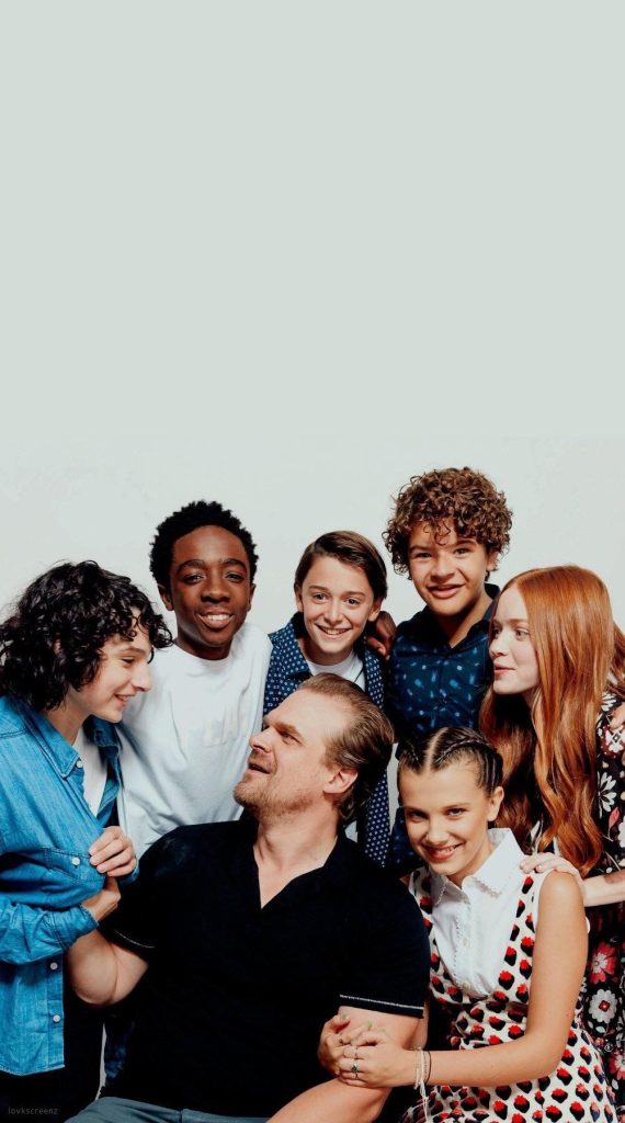Cast of the fantasy show Stranger Things