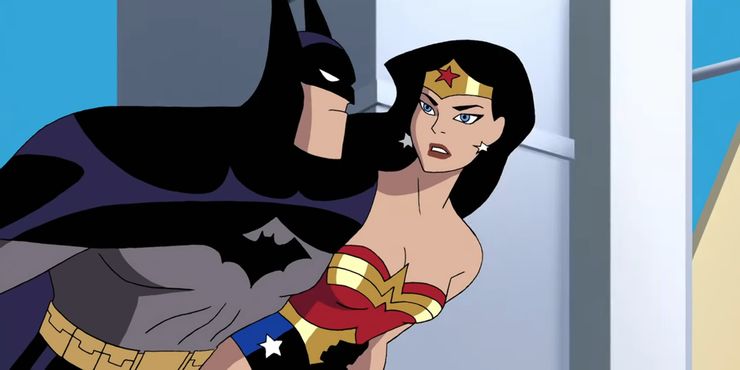 Batman and Wonder Woman on New Genesis: Justice League.