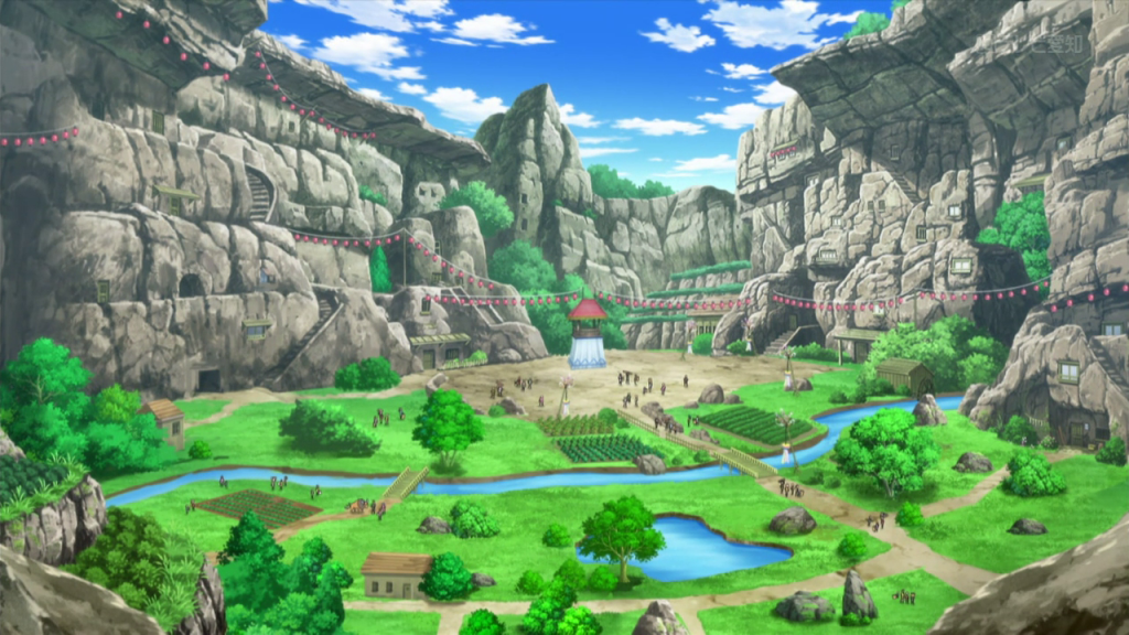 The ninja village from Pokémon