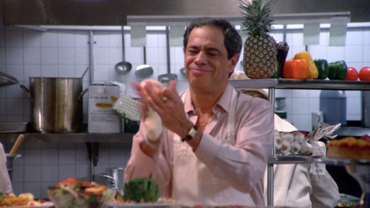 Reni Santoni (Poppie) Poppie, the week-known Italian pizzeria owner, was introduced as the father of the girl Jerry went on a date. He remained as a fun element of Seinfeld. Unfortunately, after a long illness, the actor passed away in August 2020.