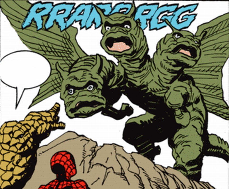 One of the Marvel Comics monsters - the Tricephalous