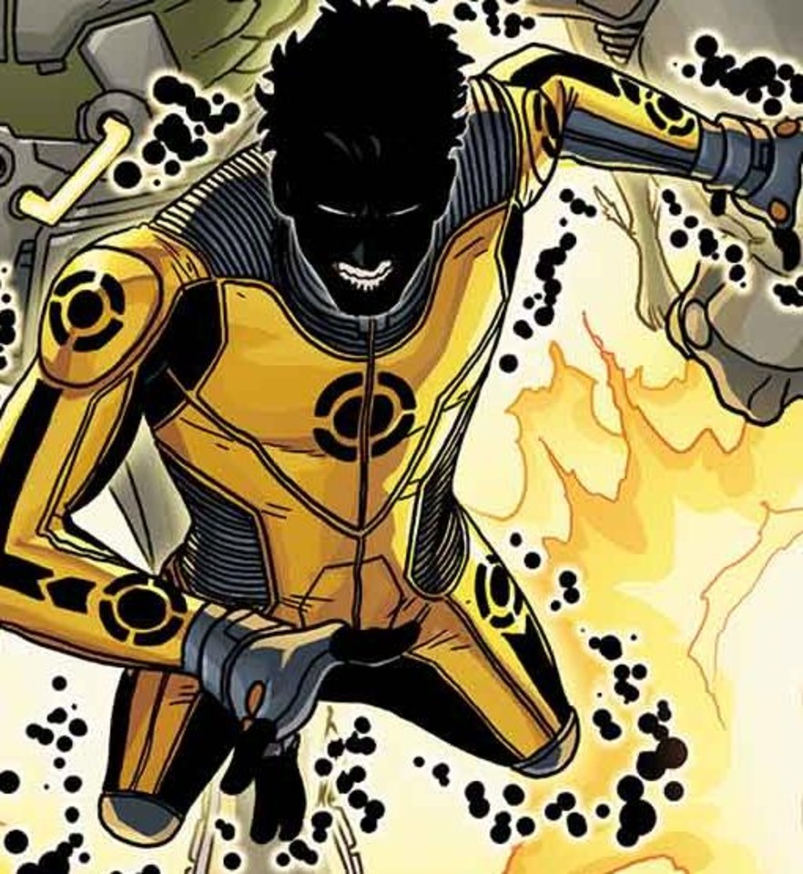 With mutant powers that give him the strength to rival Hulk: Sunspot.