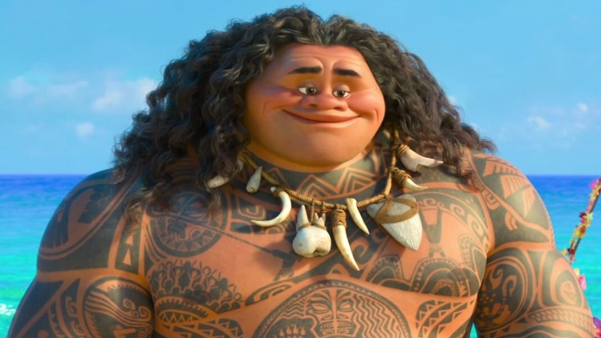 Maui doing the pec pop of love insane references