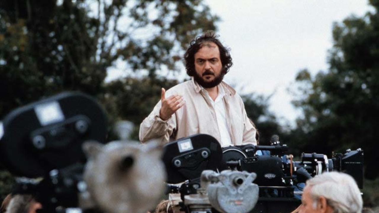 Stanley Kubrick filming