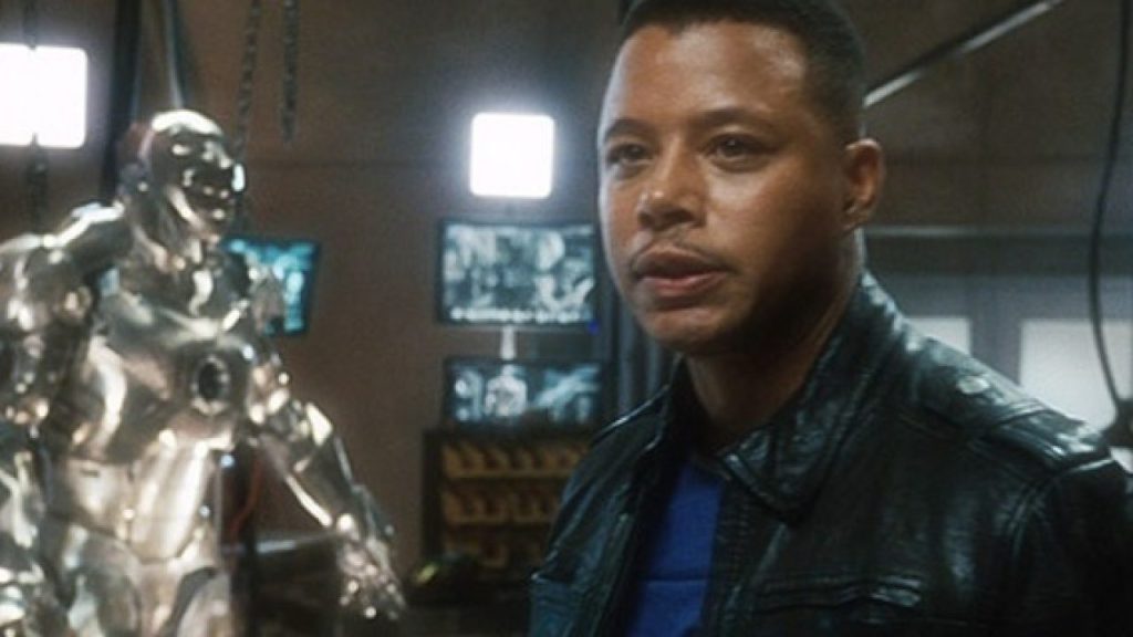 Terrence Howard as James Rhodes in Iron Man (2008).