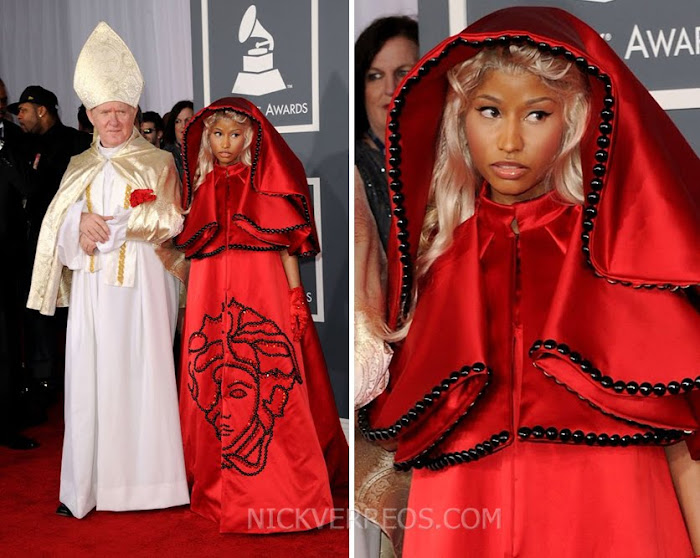 One of the craziest red carpet outfits: Nicki Minaj.