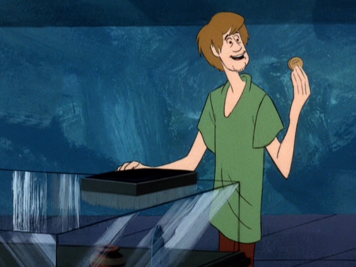 Shaggy looking stoned, from the animated series Scooby Doo.