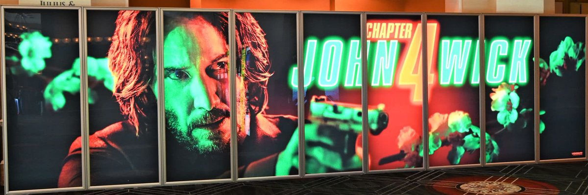 John Wick 4 official poster in CinemaCon, Las Vegas