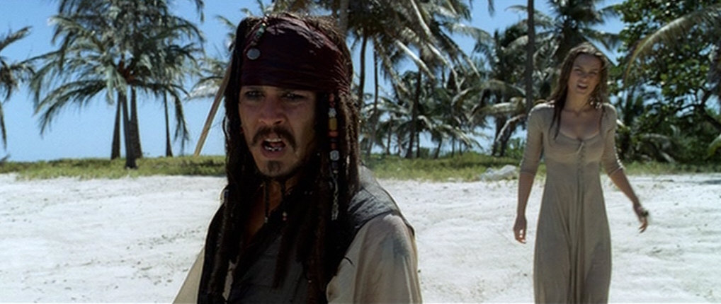 Jack Sparrow stuck on an island.