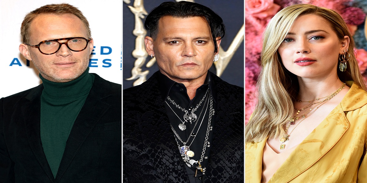 Johnny Depp, Amber Heard and Paul Bettany.