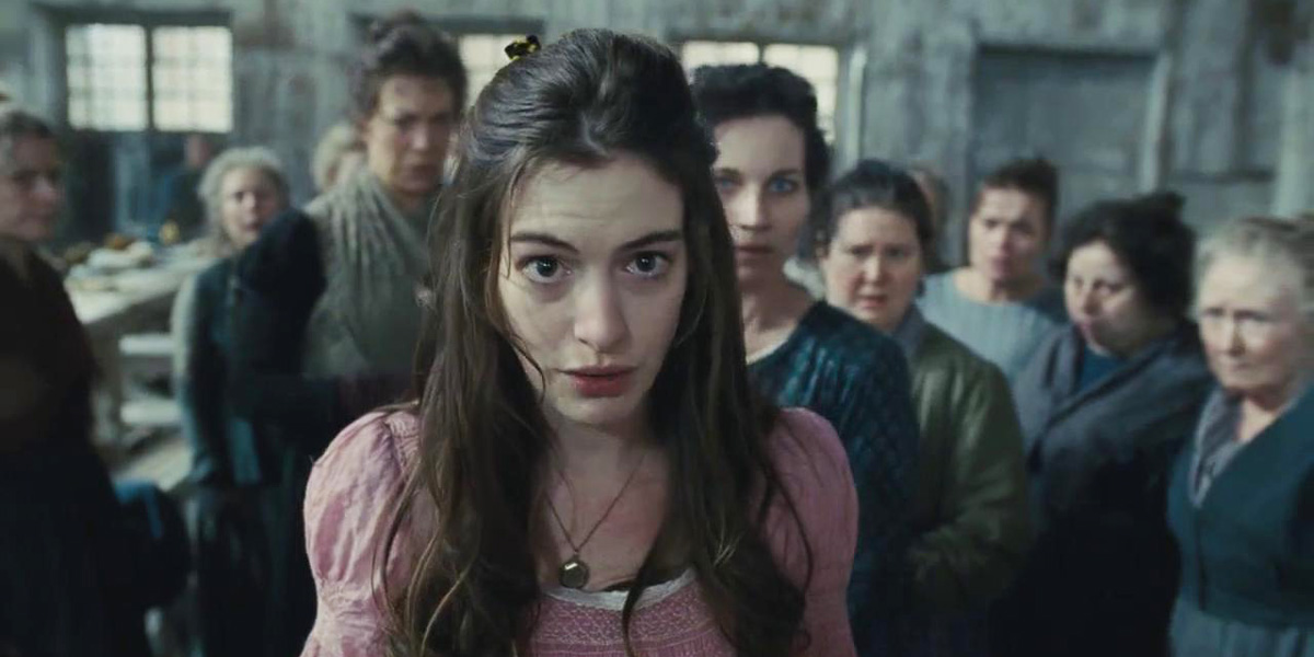  Anne Hathaway in Les Miserables (2012).
