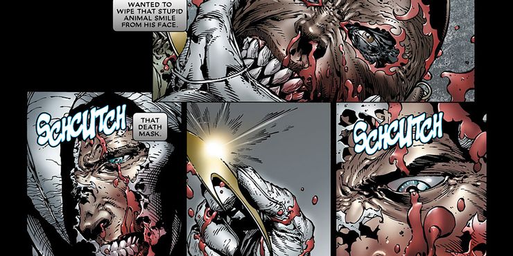 Moon Knight Carves Out Bushman's Face For Khonshu