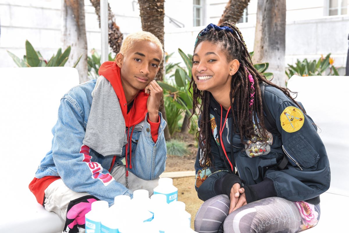 Jaden Smith with his sister Willow Smith.