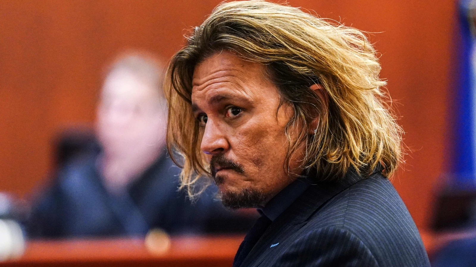 Actor Johnny Depp in the court hearing