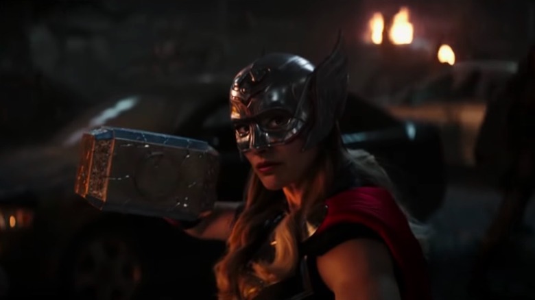Jane Foster as the mighty Thor in Thor: Love and Thunder