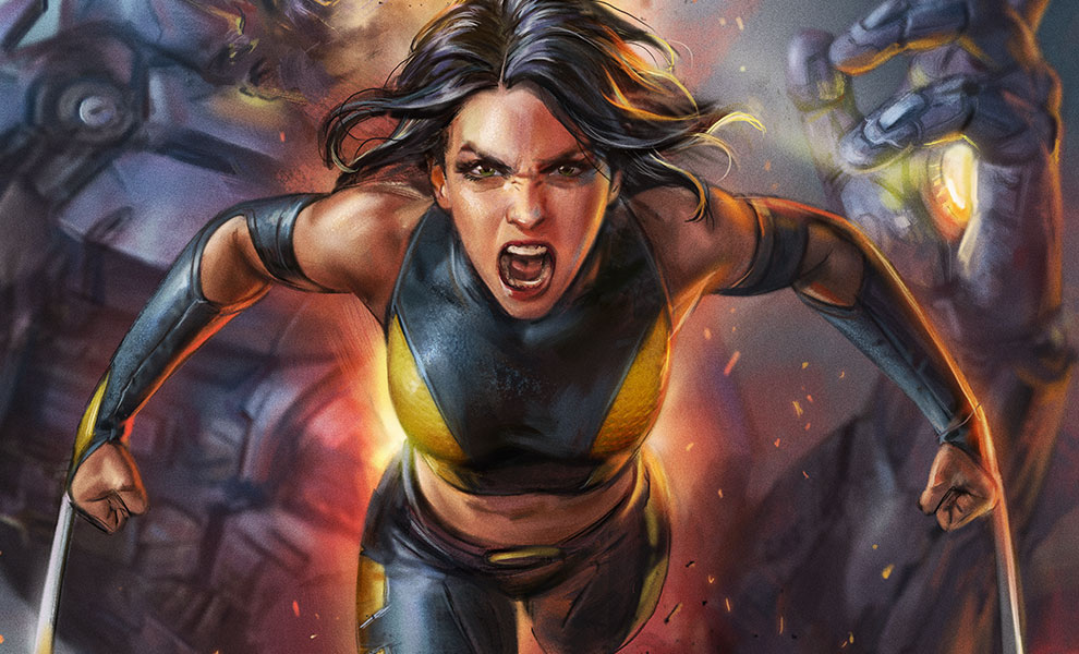 One of the female versions of the Marvel superheroes: X-23.