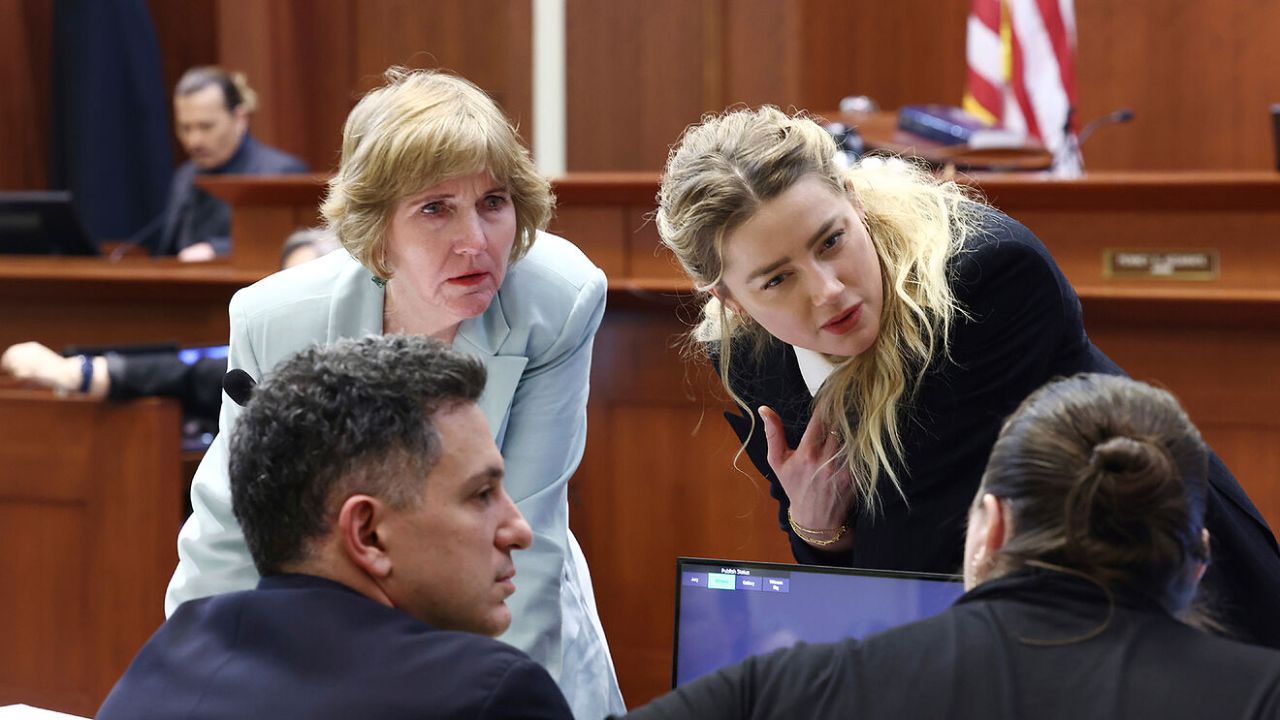 Amber Heard testifies in the trial yesterday