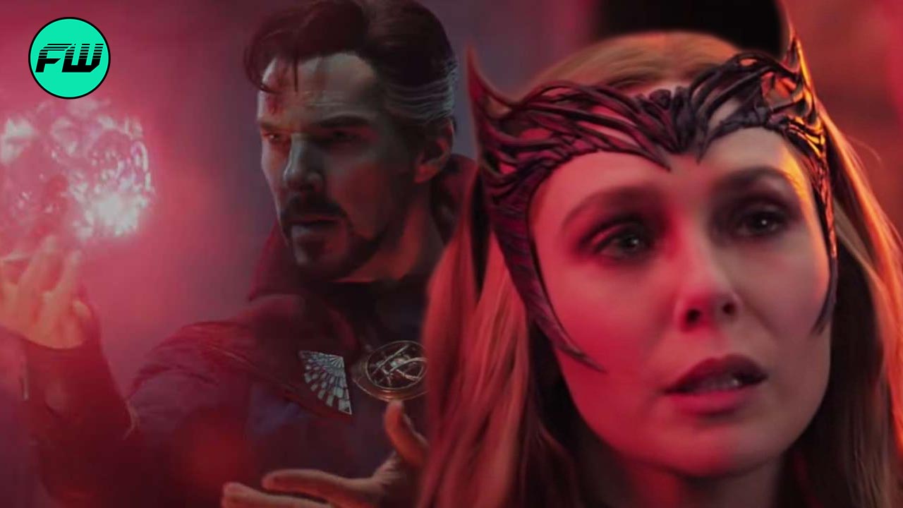 Doctor Strange and Scarlet Witch faceoff 