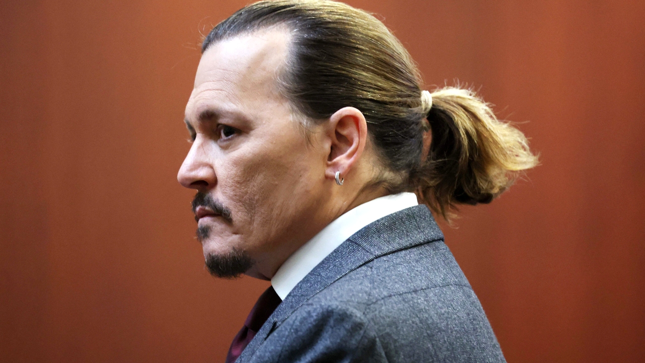 Johnny Depp in court.
