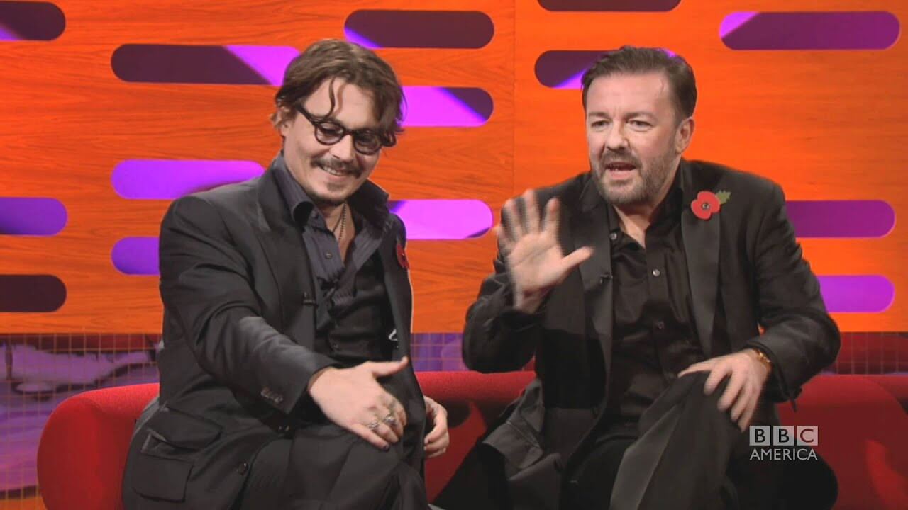 Ricky Gervais Once Said Johnny Depp's "Career Would Be Over" If People Really Knew Who He Was