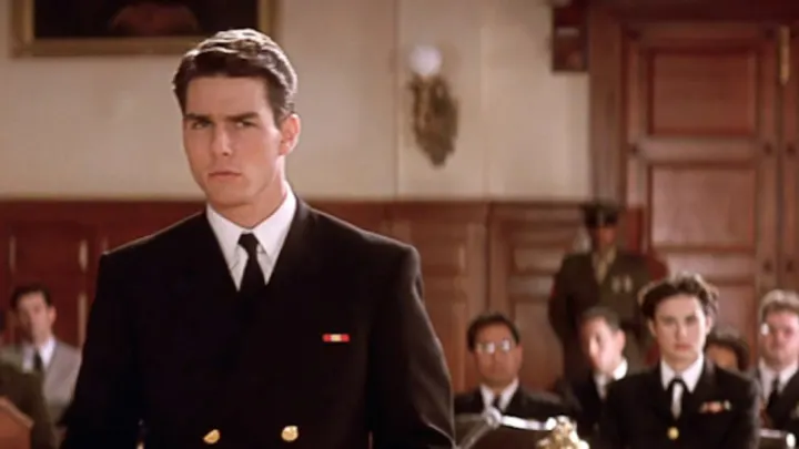Tom Cruise from a still from Few good men