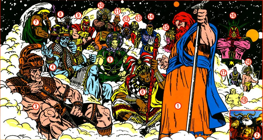 Council of Godheads in the Marvel Comics.
