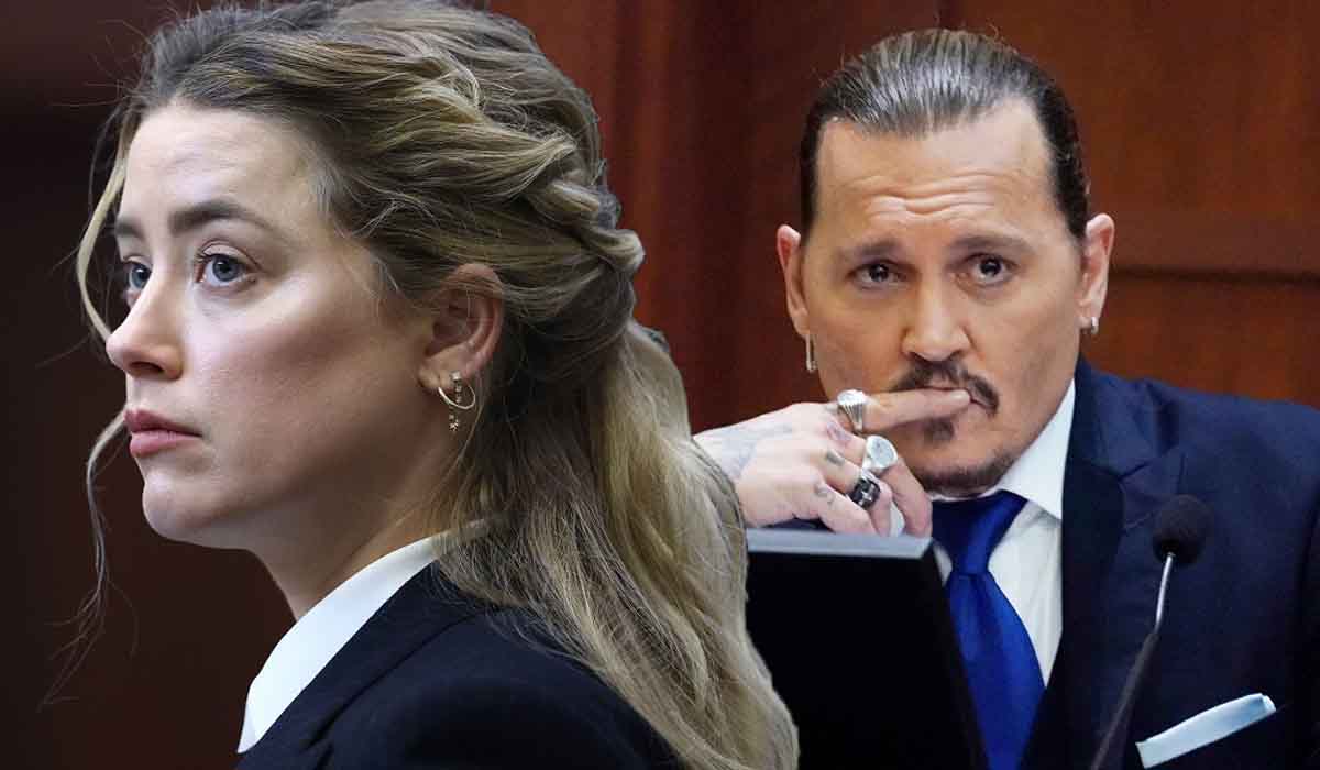 Johnny Depp and Amber Heard in the trial