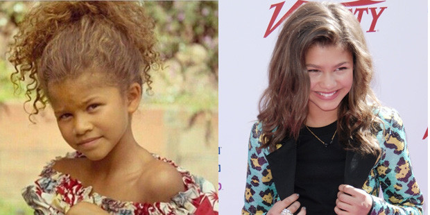 Zendaya as a child and her work at Disney