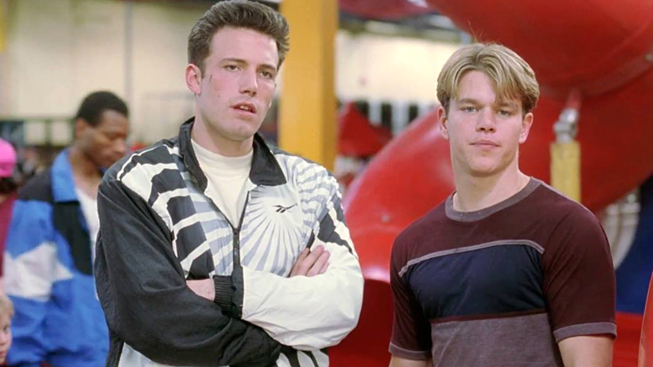 A still from Matt Damon and Ben Affleck from Good Will Hunting (1997)