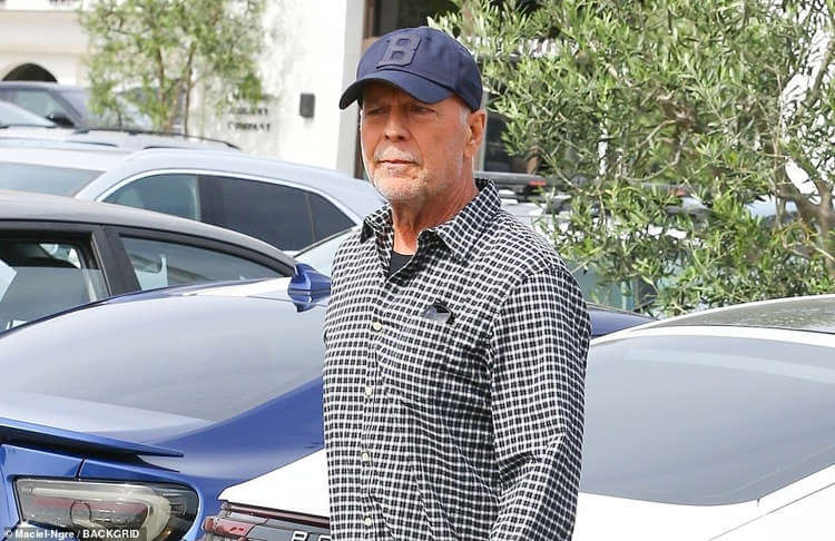 Bruce Willis seen after his Aphasia diagnosis announcement